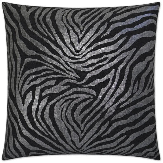 Kumba Ebony Black Throw Pillow With Insert - LOOMLAN - D.V. Kap - Throw Pillows