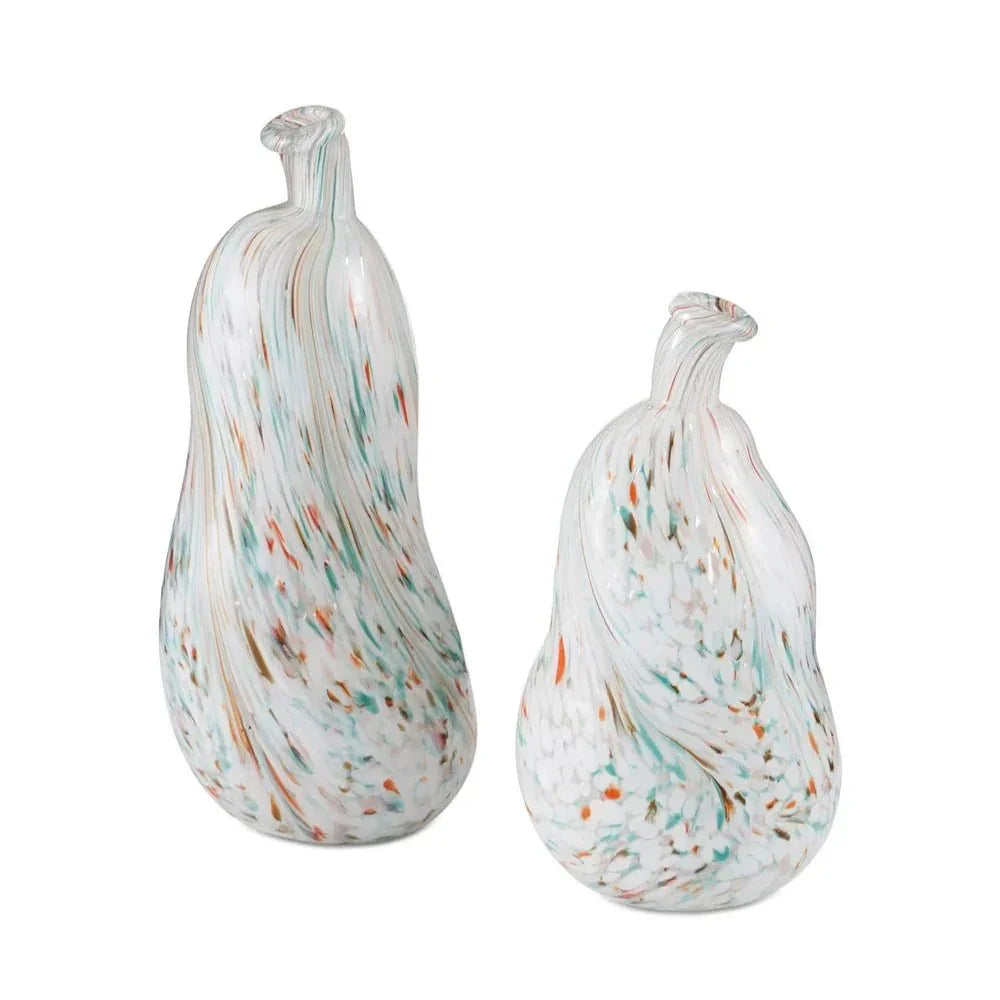 Kumo Modern Artistic Glass Decor Vase 2PC - LOOMLAN - Currey & Co - Vases & Jars