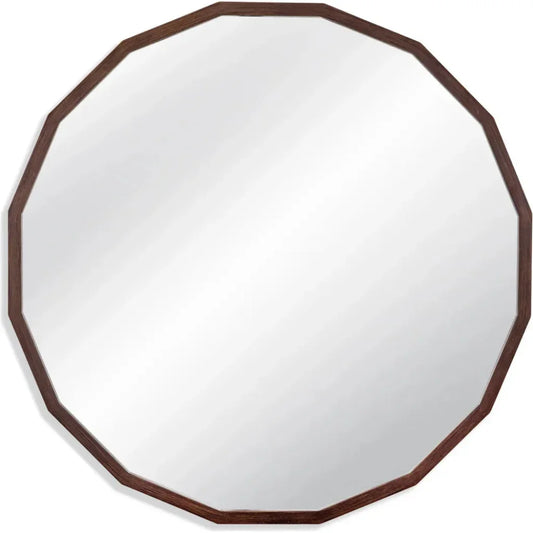 Langley Polystyrene Brown Vertical Wall Mirror - LOOMLAN - Bassett Mirror - Wall Mirrors