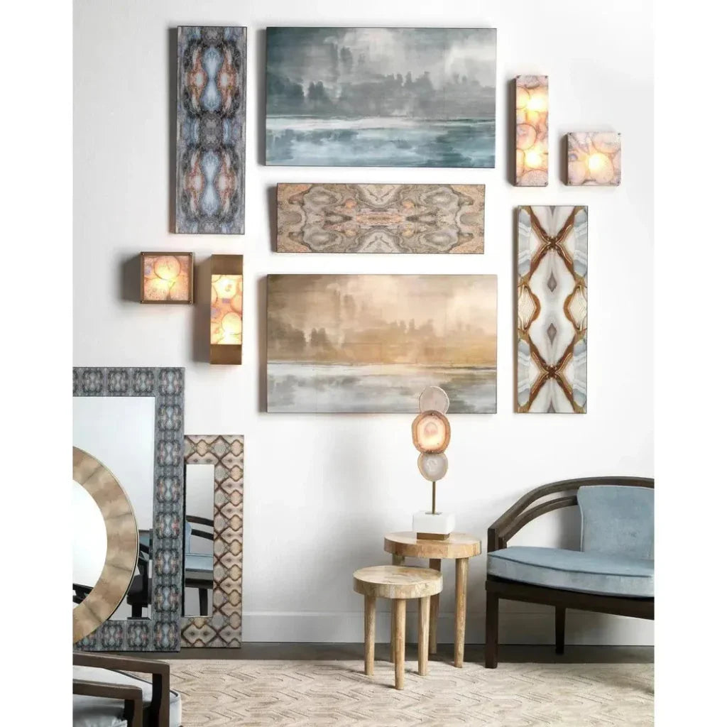 Lavender Agate Adeline Rectangle Wall Sconce - LOOMLAN - Jamie Young - Wall Sconces