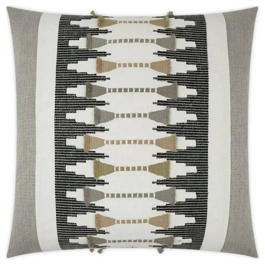 Le Souk Sahara Tan Grey Large Throw Pillow Insert - LOOMLAN - D.V. Kap - Throw Pillows