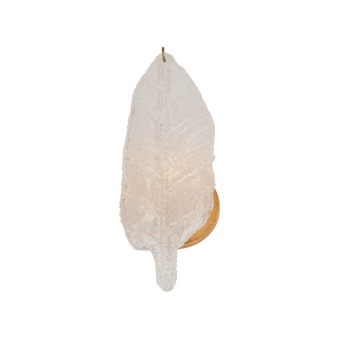 Leaf Metal Golden Wall Sconce