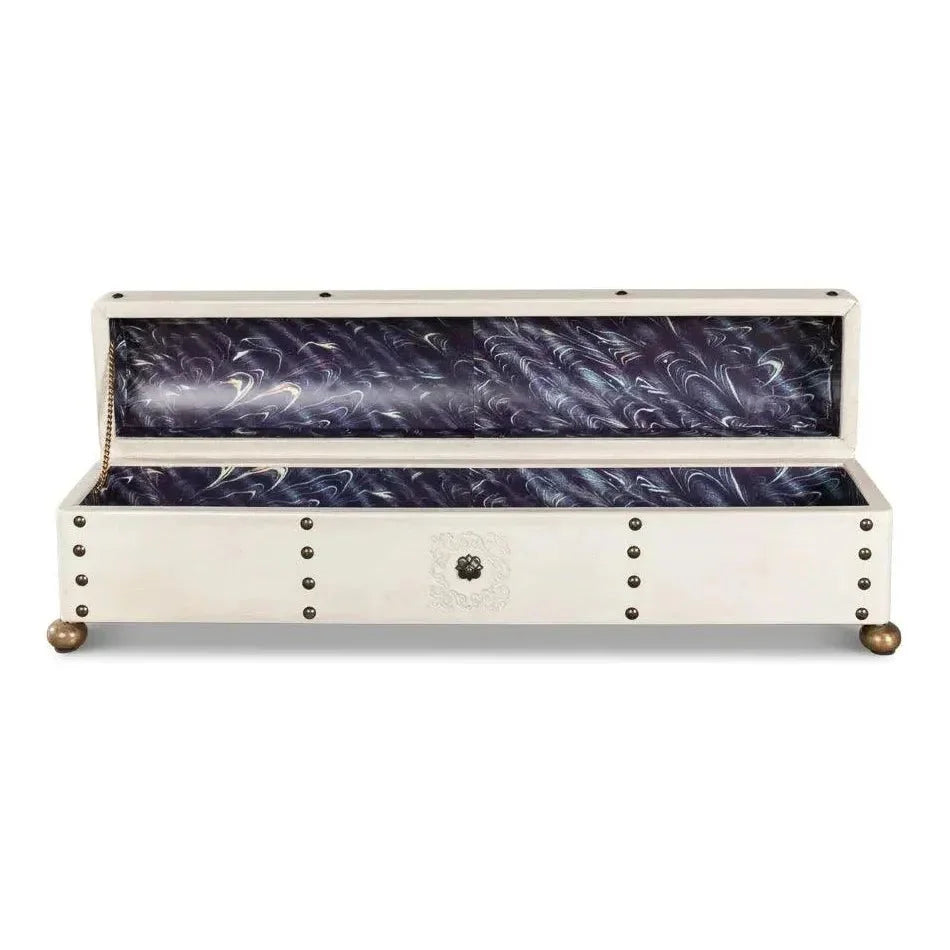 Leather Telescope Box - LOOMLAN - Sarreid - Boxes & Bowls