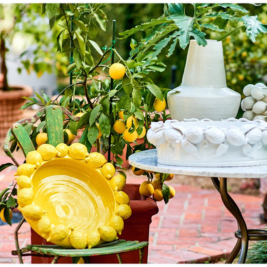 Abigails Lemon Design Ceramic Decorative Bowl