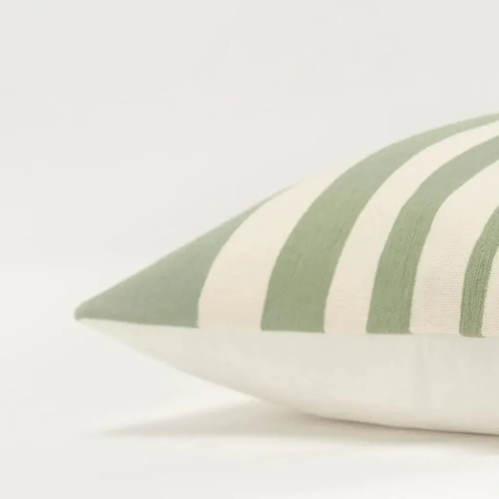 Leo Striped Couch Throw Pillow Covers Down Insert - LOOMLAN - LOOMLAN - Throw Pillows