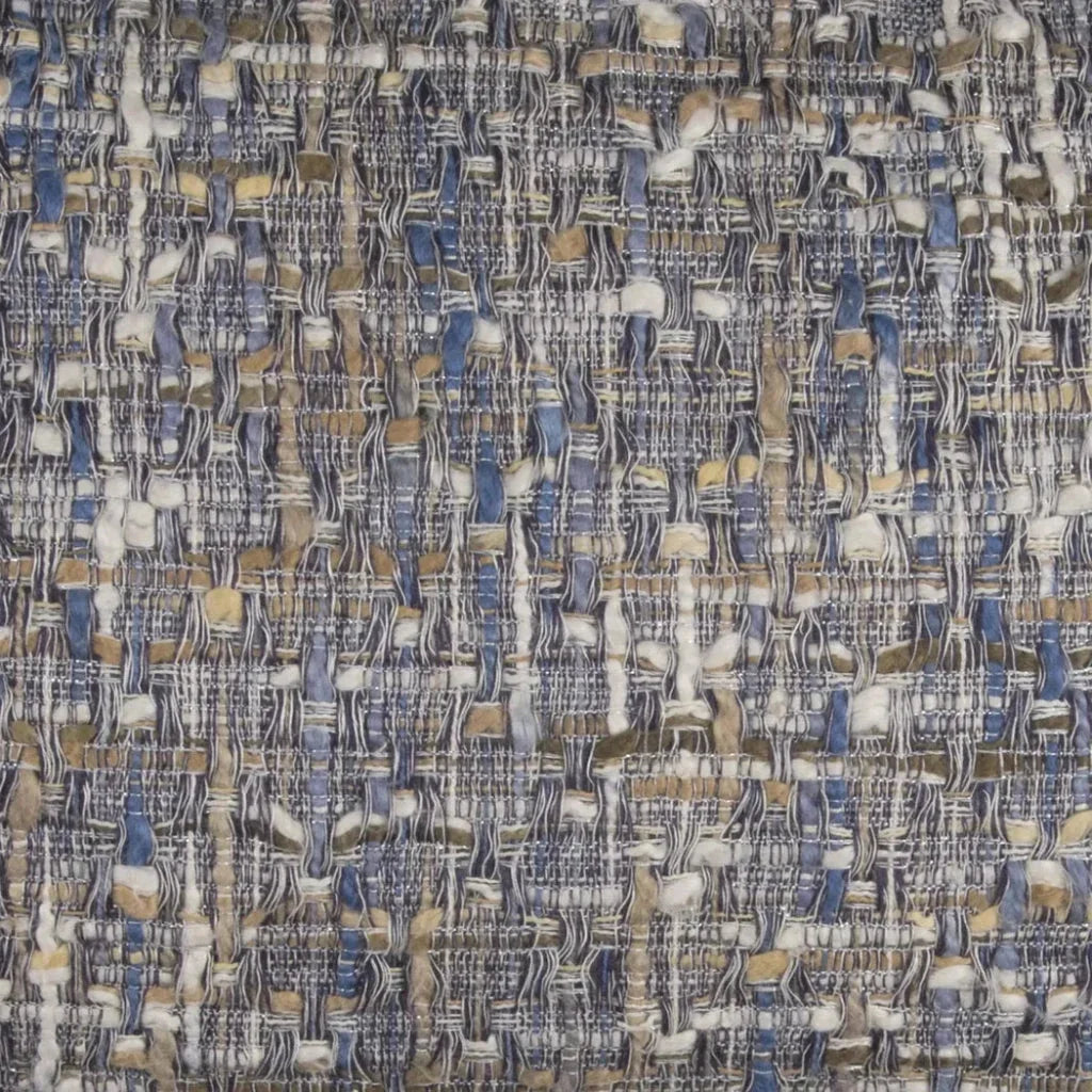 LOOMLAN Lida Grey Blue Lumbar Pillow With Insert