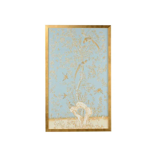Light Blue Philadelphia Panel Hand Painted Artwork-Framed Wall Art-Chelsea House-Panel A-LOOMLAN