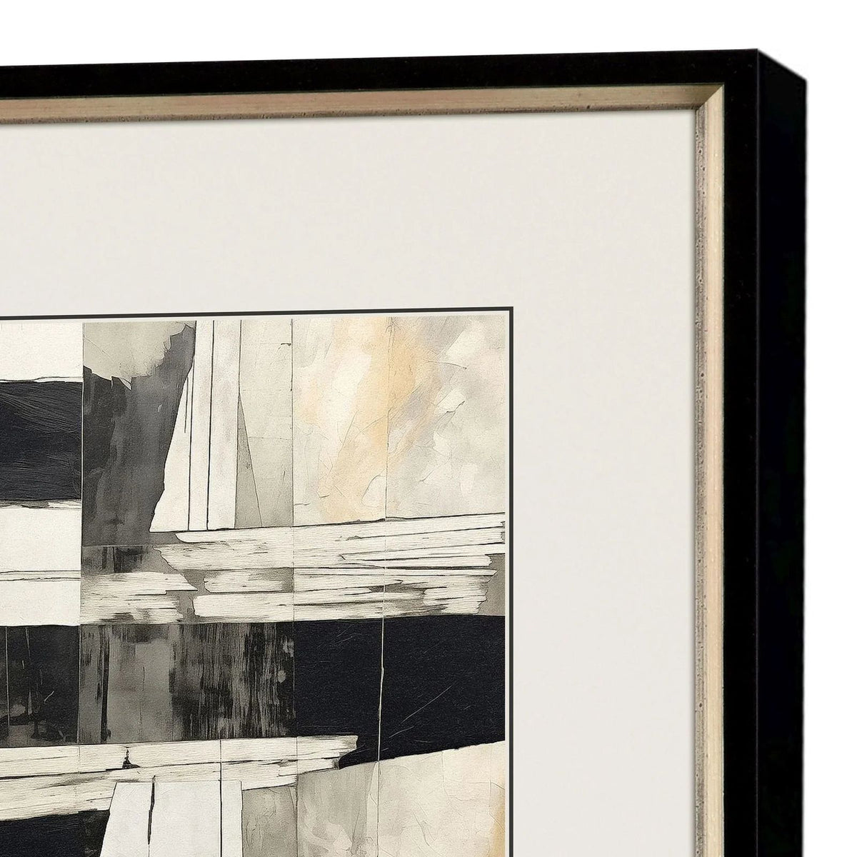 Liminal Wood Black Framed Wall Art 4PC -- view 4