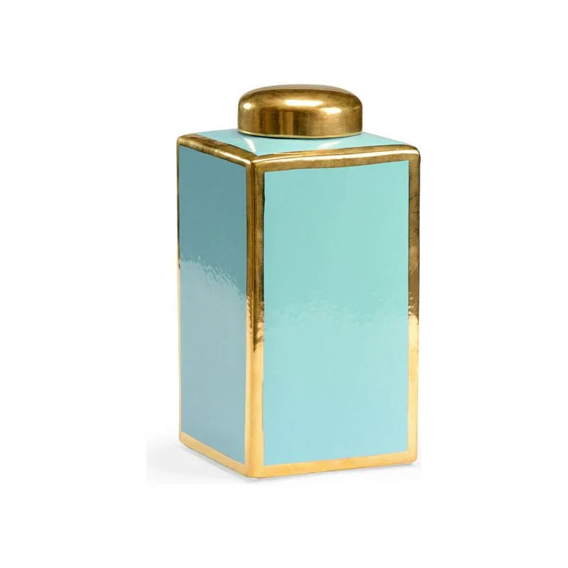 Link Blue Glazed Ceramic Vase - LOOMLAN - Chelsea House - Vases & Jars