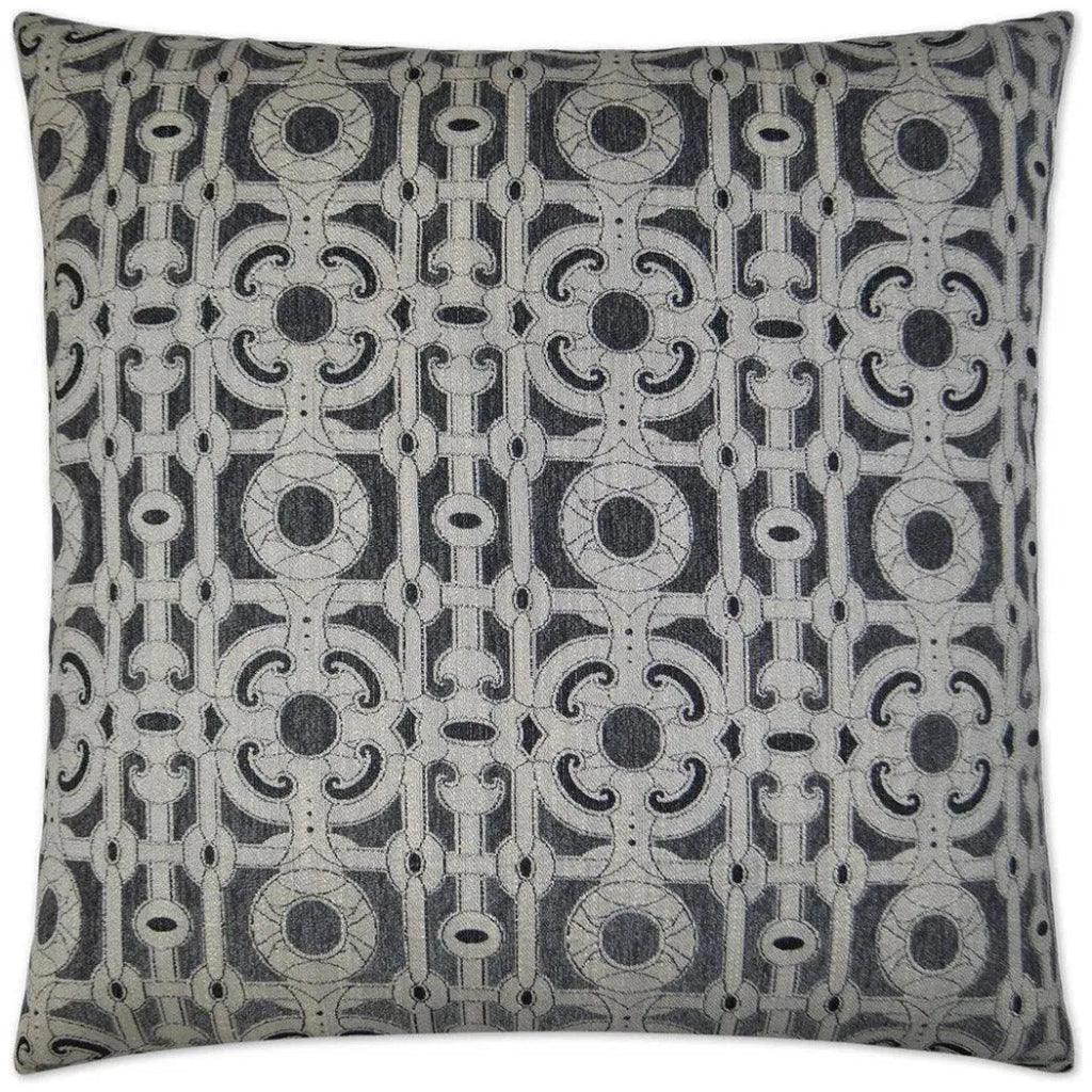 Locket Grey Throw Pillow With Insert - LOOMLAN - D.V. Kap - Throw Pillows