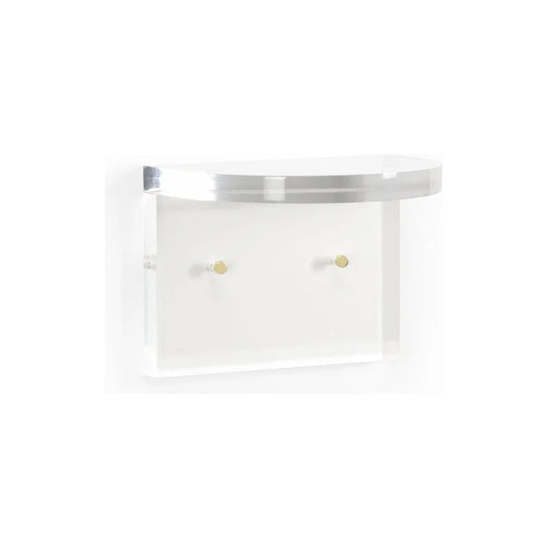 London Rounded Edge Clear Acrylic Wall Bracket - LOOMLAN - Chelsea House - Wall Shelves & Ledgers