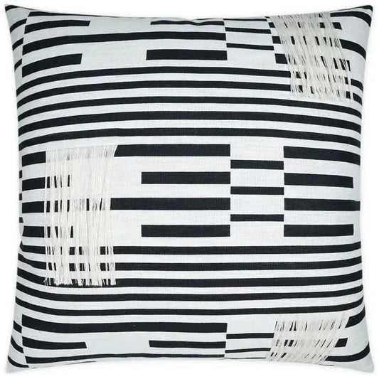 Loose Ends Textured Black Large Throw Pillow Insert - LOOMLAN - D.V. Kap - Throw Pillows