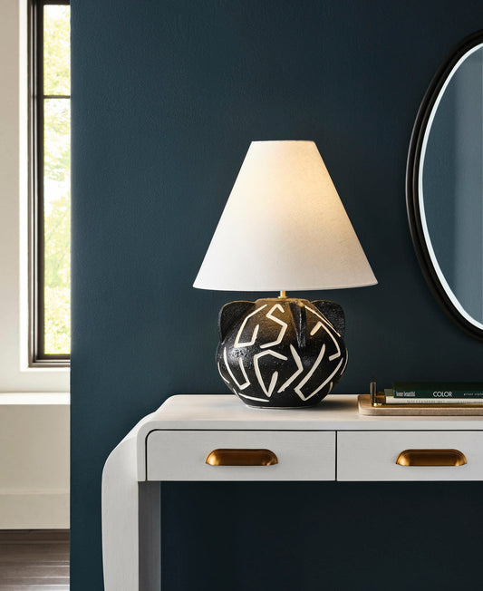 Loris Italian Textured Ceramic Table Lamp