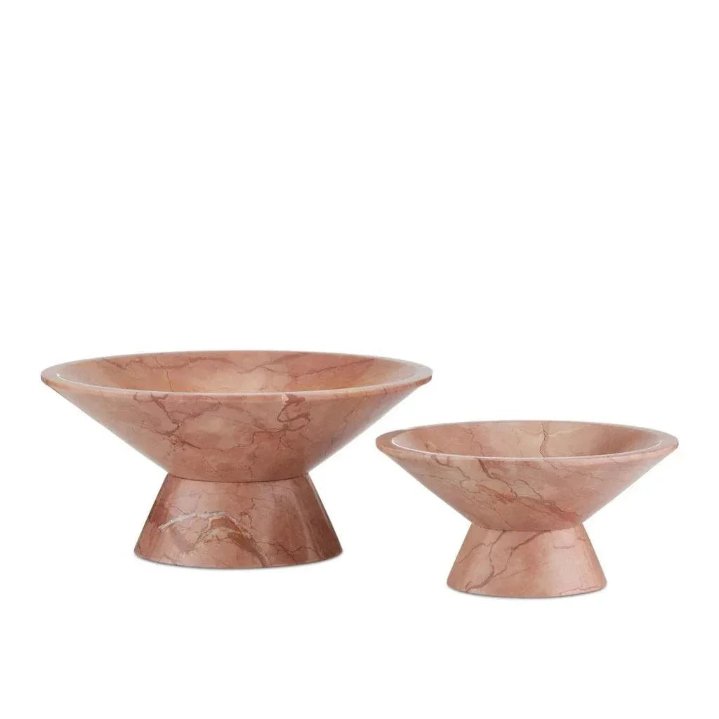 Lubo Rosa Large Bowl - LOOMLAN - Currey & Co - Boxes & Bowls