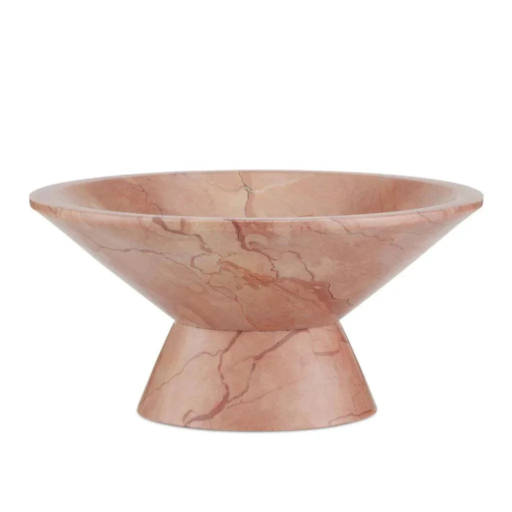 Lubo Rosa Large Bowl - LOOMLAN - Currey & Co - Boxes & Bowls