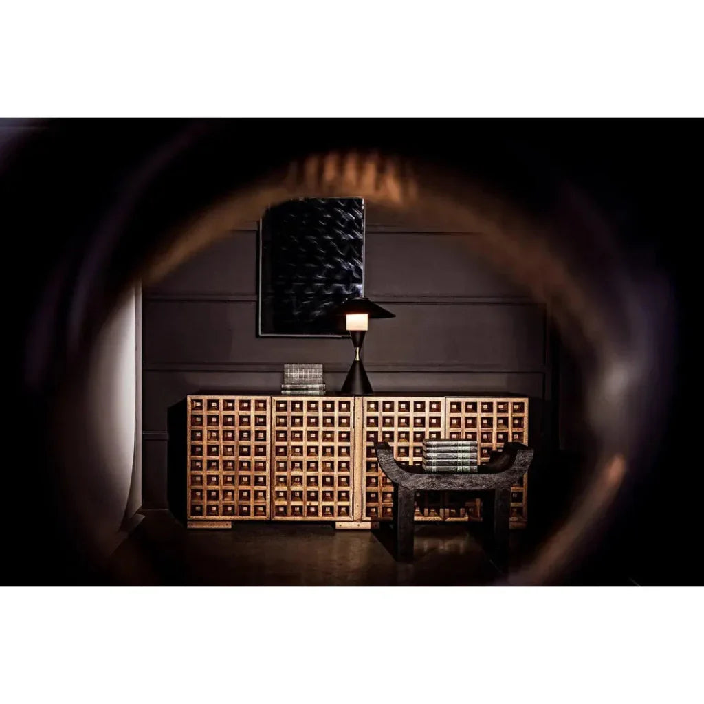 Noir Lucia Black Steel Table Lamp