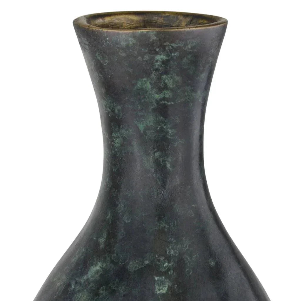 Luganzo Medium Bronze Vase - LOOMLAN - Currey & Co - Vases & Jars