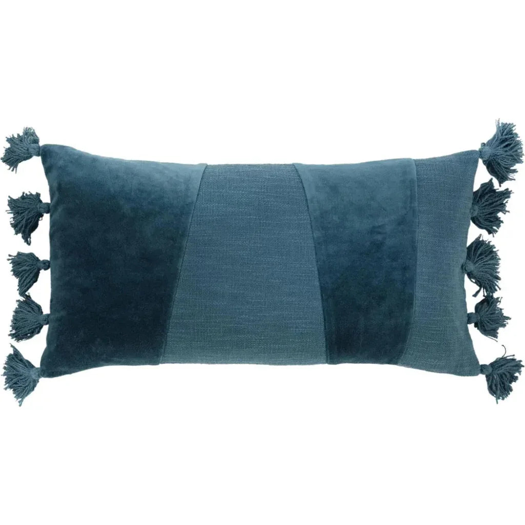 Lulu Pieced Geometric Lumbar Pillow Insert - LOOMLAN - LOOMLAN - Throw Pillows