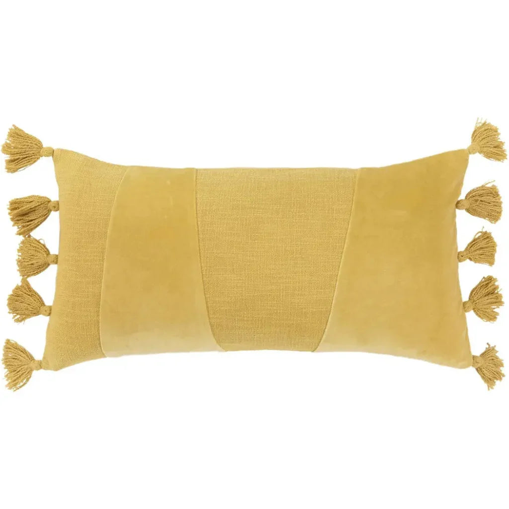 Lulu Pieced Geometric Lumbar Pillow Insert - LOOMLAN - LOOMLAN - Throw Pillows