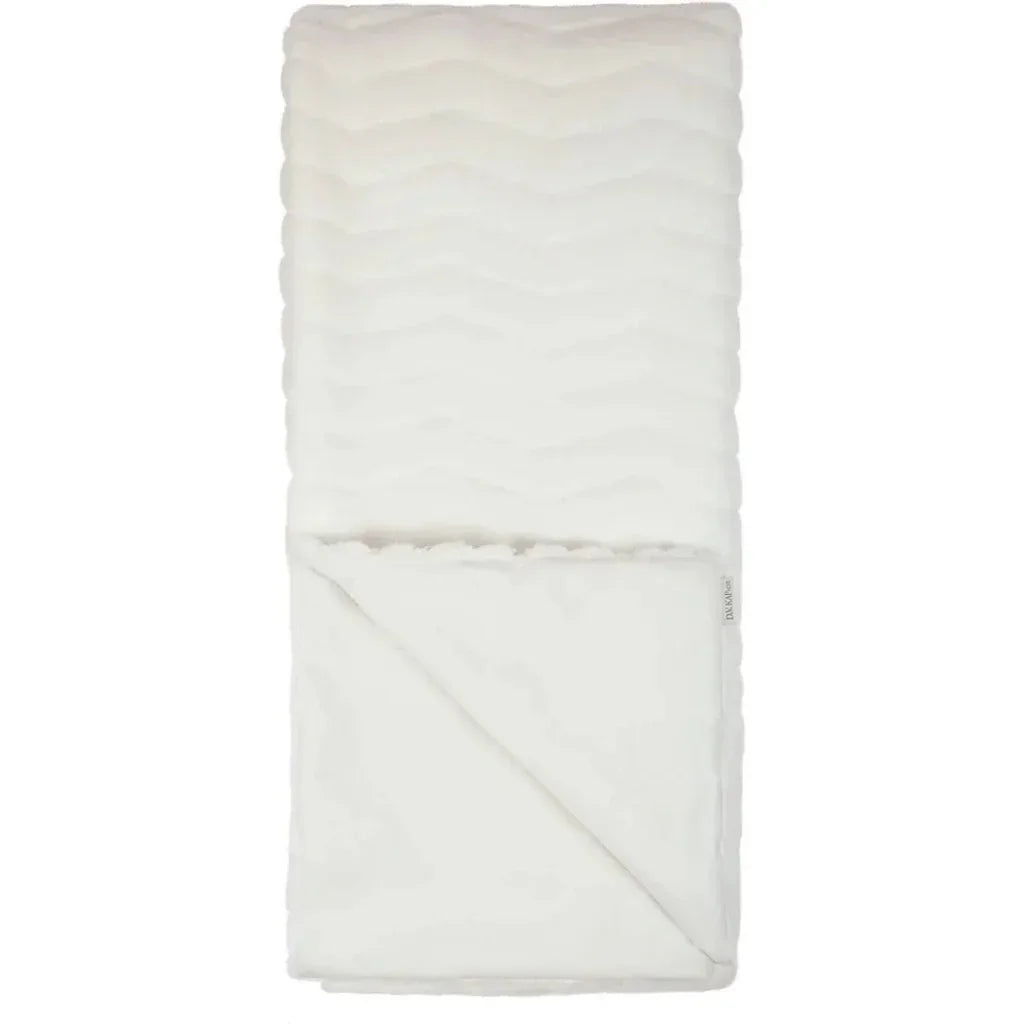 Lush Chevron Throw - Snow - LOOMLAN - D.V. Kap - Throw Blankets
