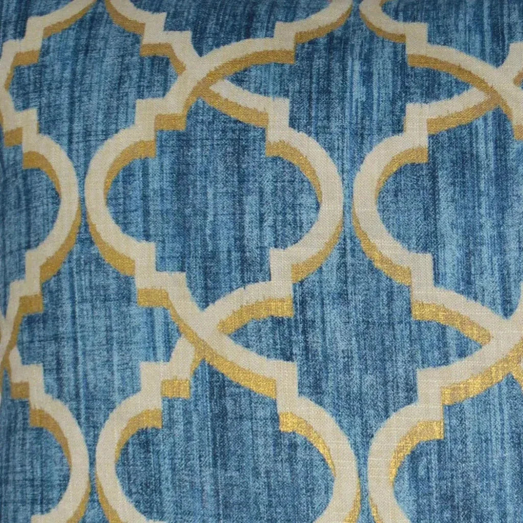 D.V. Kap Lustrous Lattice Indigo Throw Pillow Insert