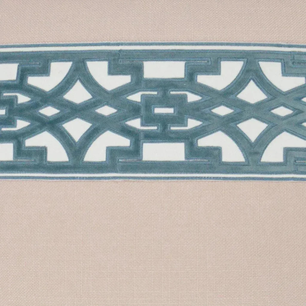 D.V. Kap Lyon Blush Teal Throw Pillow With Insert