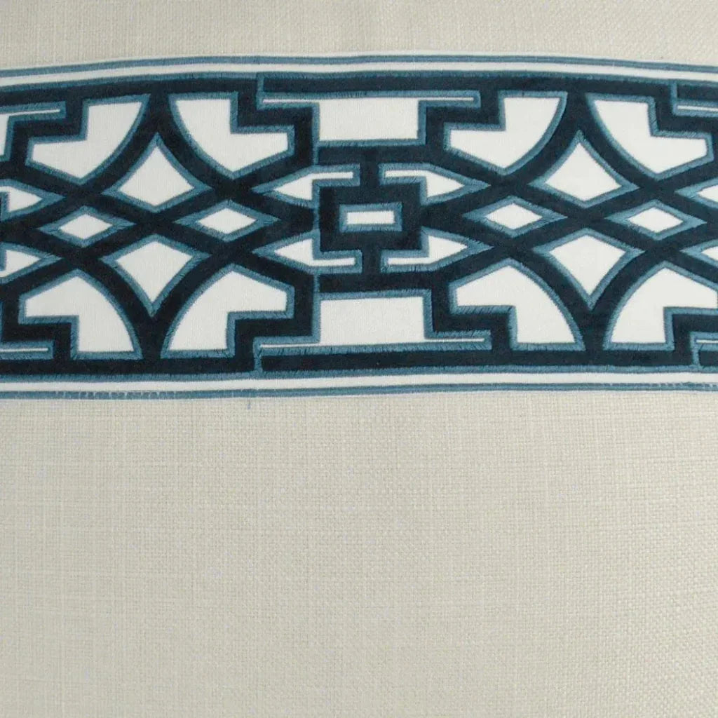 Lyon Pearl Blue Throw Pillow With Insert - LOOMLAN - D.V. Kap - Throw Pillows