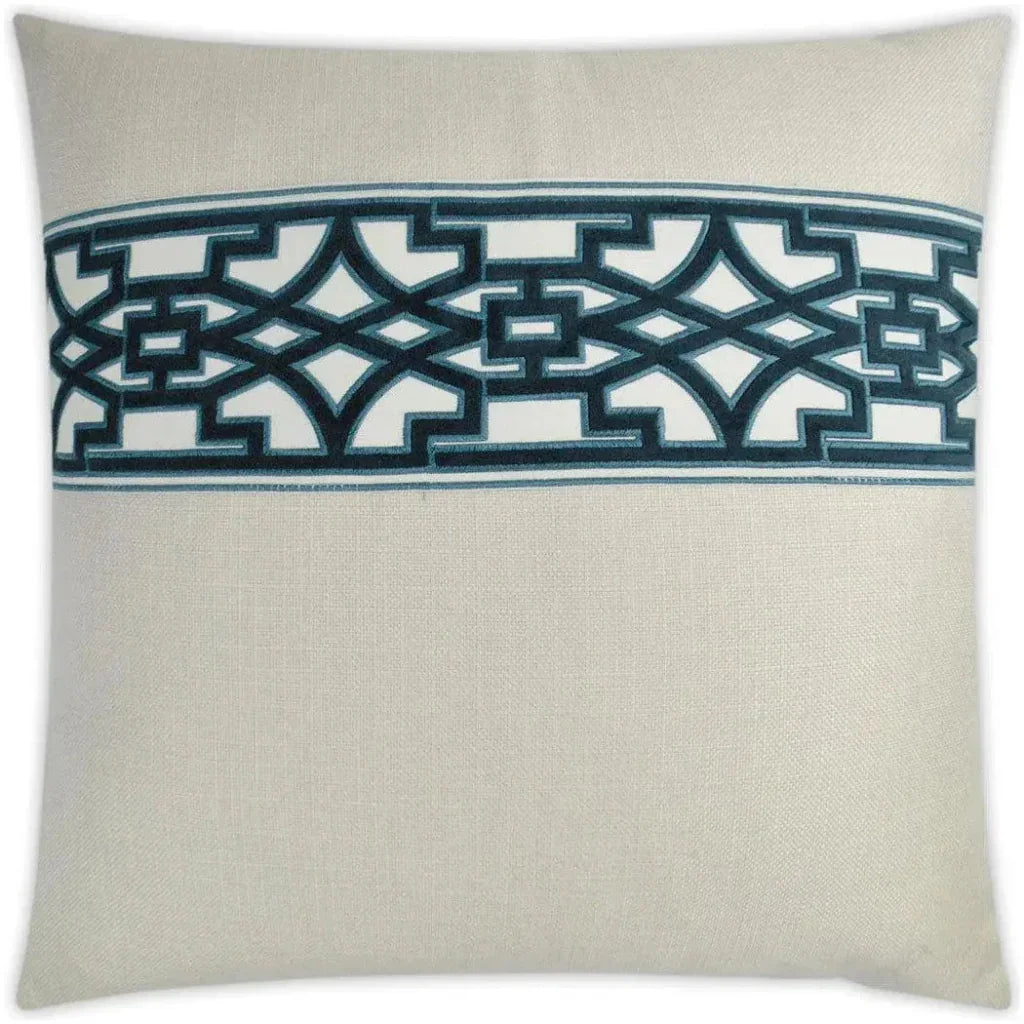 Lyon Pearl Blue Throw Pillow With Insert - LOOMLAN - D.V. Kap - Throw Pillows
