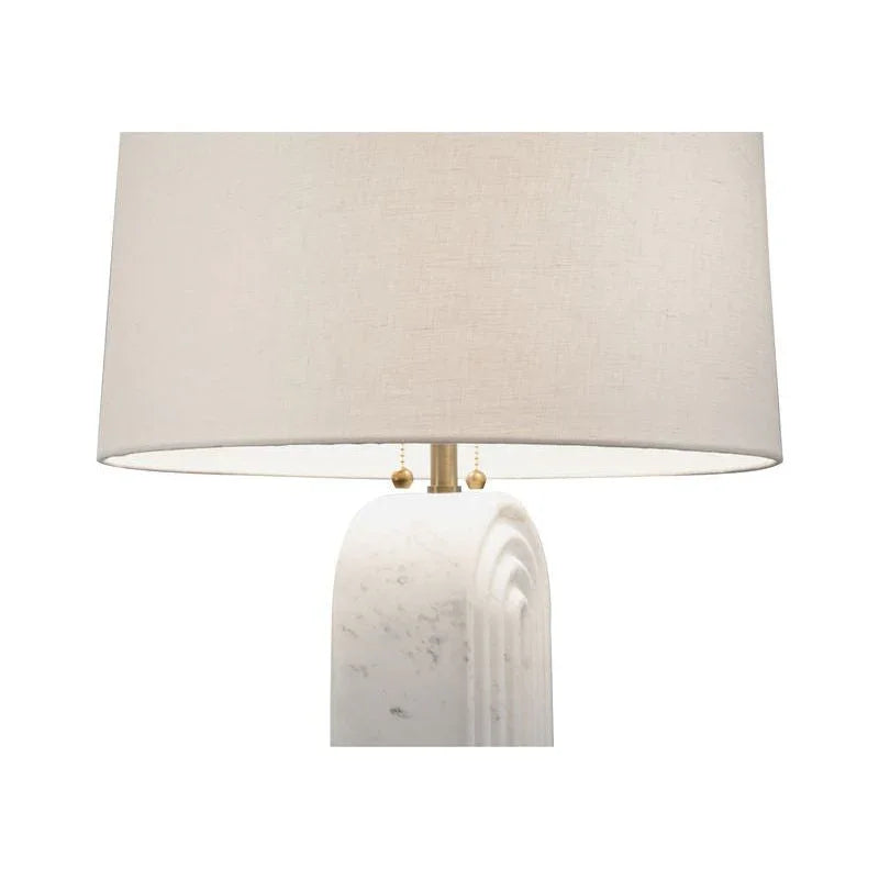 Wildwood Lyssy Carrera Marble Made Table Lamp