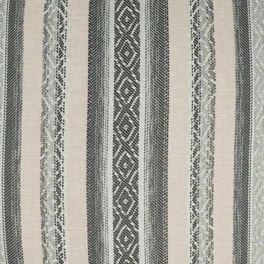 Macaroon Stripes Mist Grey Large Throw Pillow Insert - LOOMLAN - D.V. Kap - Throw Pillows