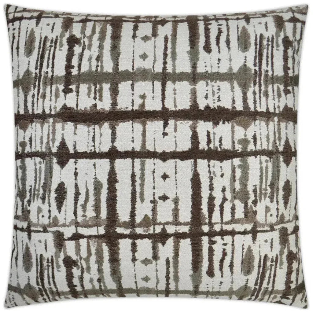 Maddox Latte Chocolate Brown Throw Pillow Insert - LOOMLAN - D.V. Kap - Throw Pillows