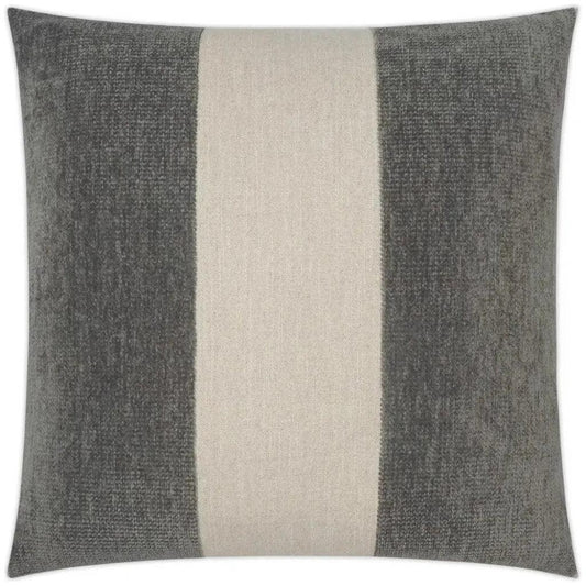 Magritte Slate Ribbon Grey Large Throw Pillow Insert - LOOMLAN - D.V. Kap - Throw Pillows