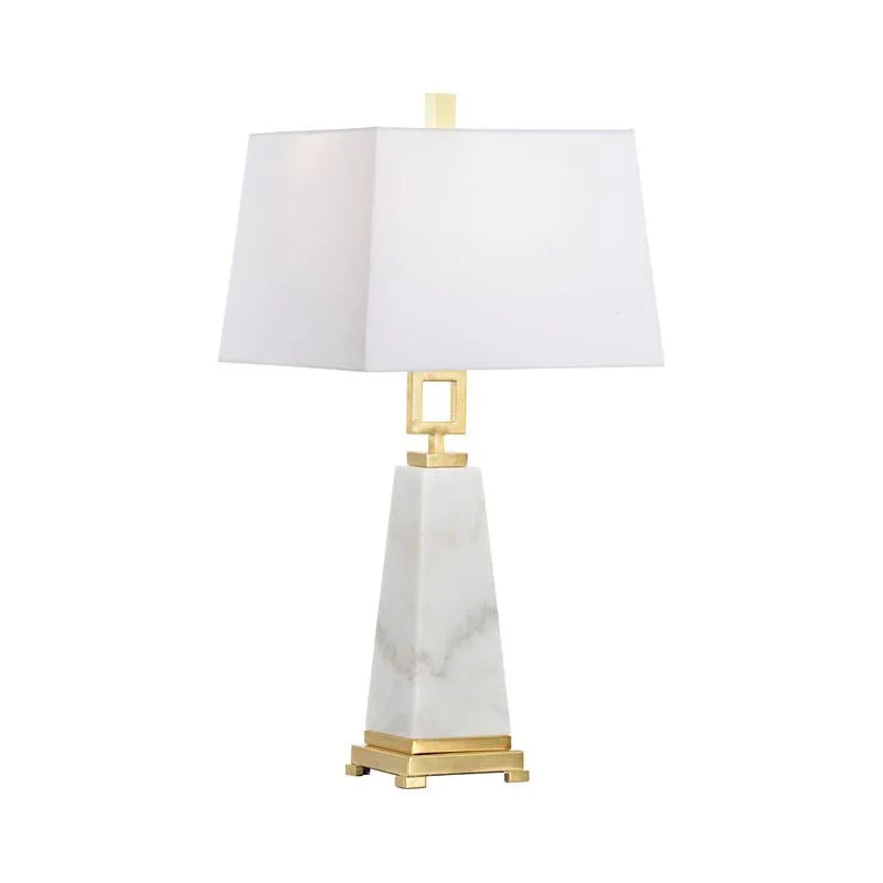 Marble Pyramid Obelisk Shape Table Lamp - LOOMLAN - Chelsea House - Table Lamps