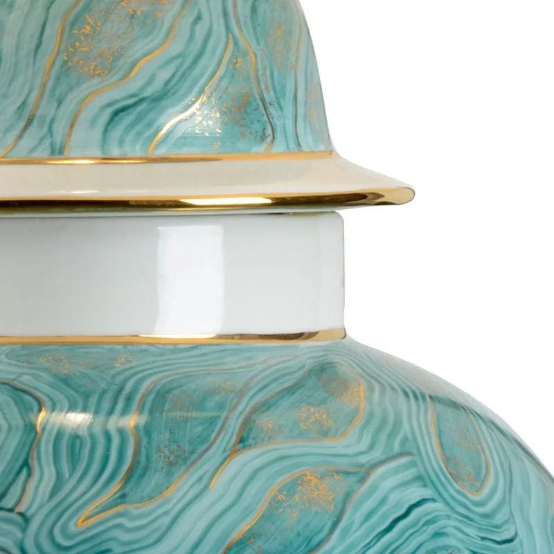 Marbleized Porcelain Table Lamp - LOOMLAN - Chelsea House - Table Lamps