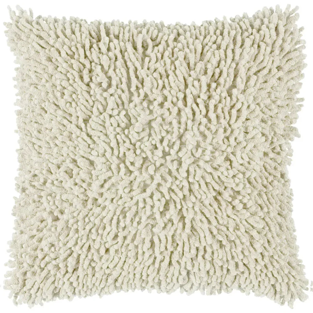 LOOMLAN Marcus Shag Throw Pillow With Down Insert