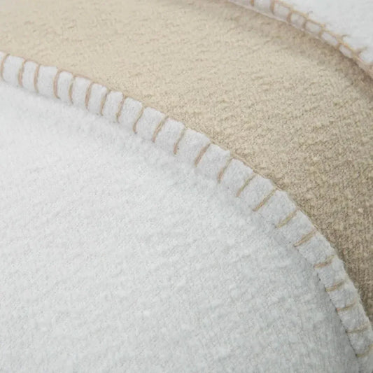 Margo Striped White Lumbar Pillow Insert - LOOMLAN - LOOMLAN - Throw Pillows