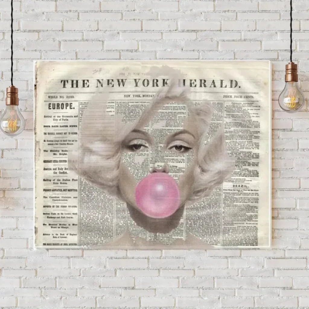 Marilyn Monroe Wall Art Indoor Outdoor Canvas - LOOMLAN - LOOMLAN - Canvas Art