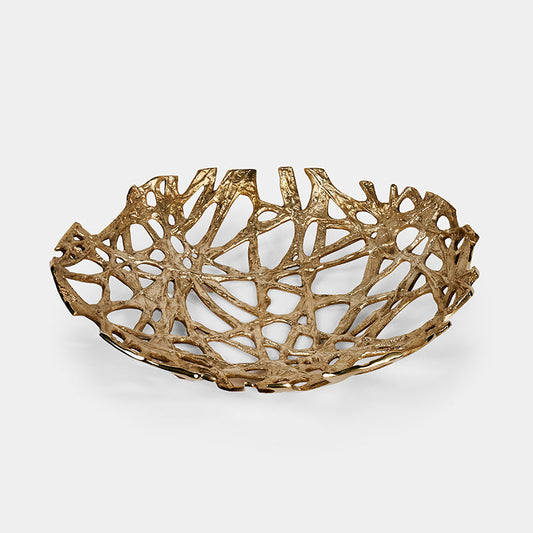 Luho Design House Marley Mesh Brass Bowl