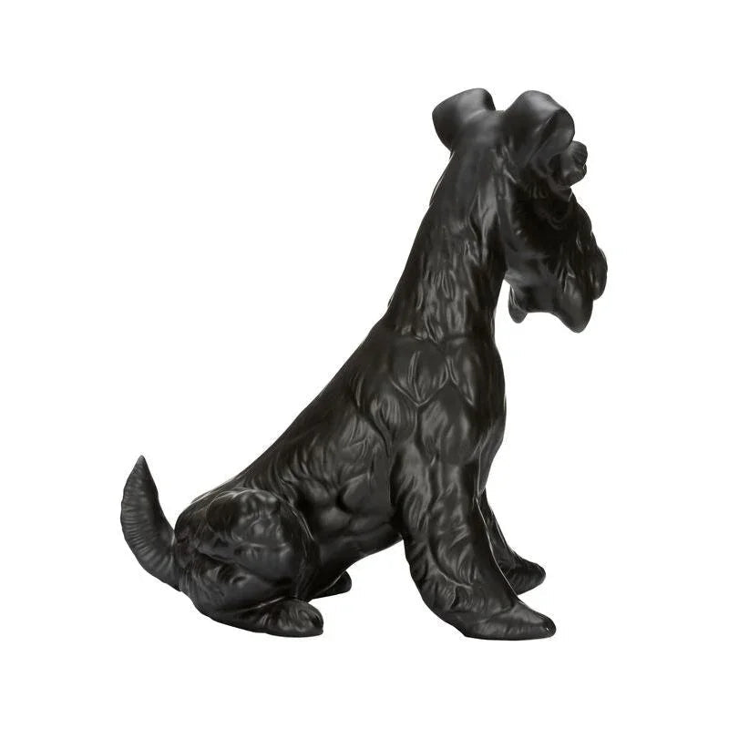 Matte Black Ceramic Henry Dog Statue - LOOMLAN - Chelsea House - Statues & Sculptures