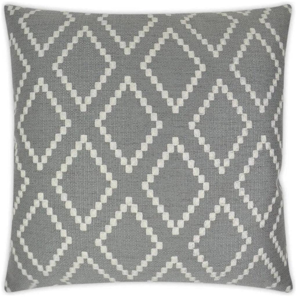 Matteo Smoke Grey Throw Pillow With Insert - LOOMLAN - D.V. Kap - Throw Pillows