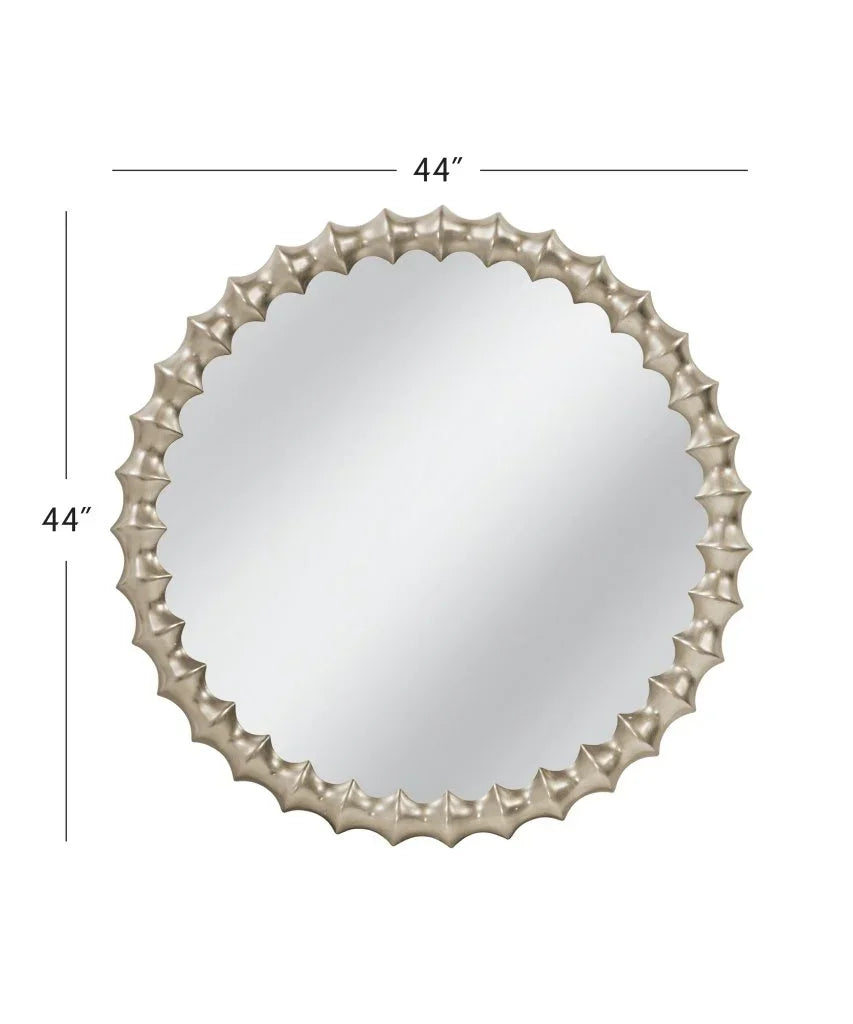 Max Modern Silver Framed Wall Mirror - LOOMLAN - Bassett Mirror - Wall Mirrors