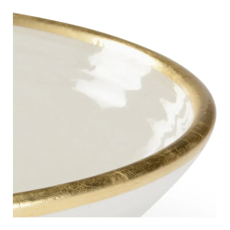 Melchio Ceramic Made White Bowl - LOOMLAN - Wildwood - Boxes & Bowls