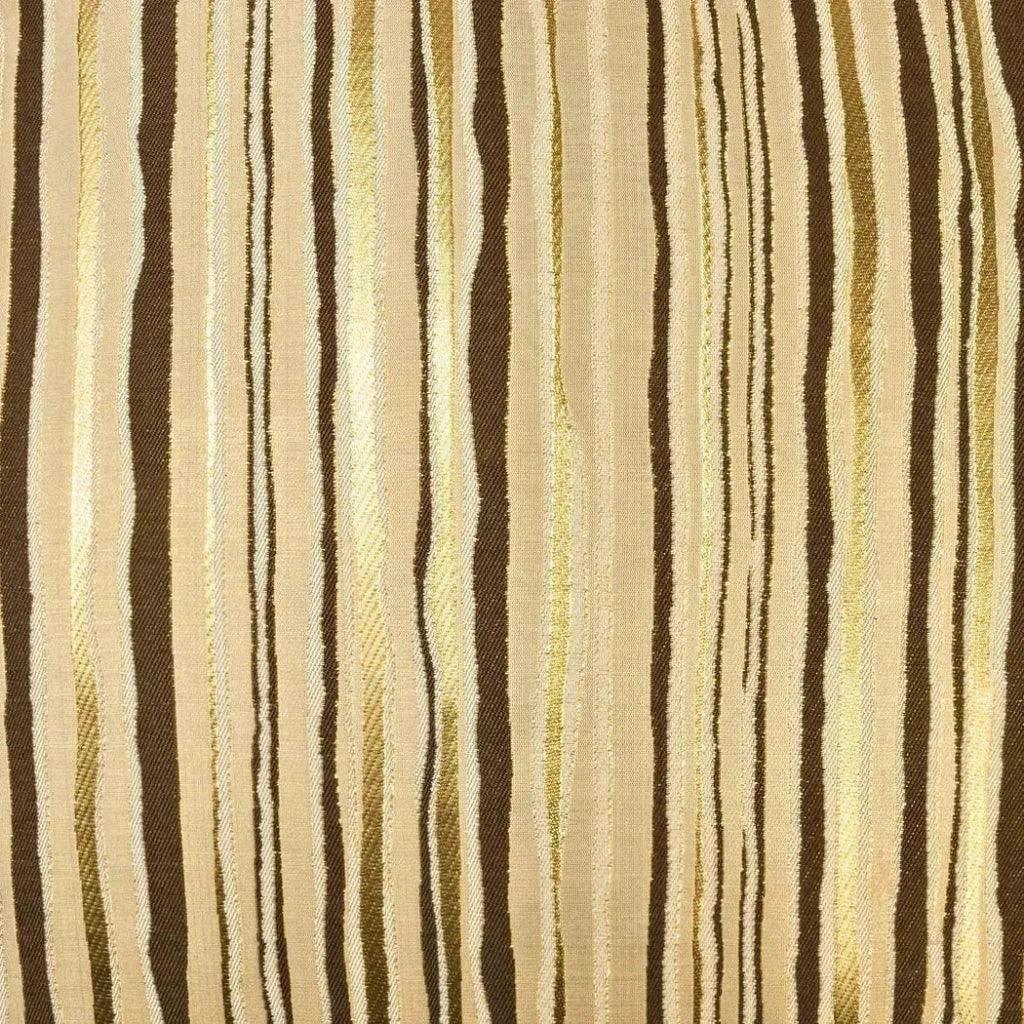 D.V. Kap Metallic Stripe Brown Throw Pillow Insert