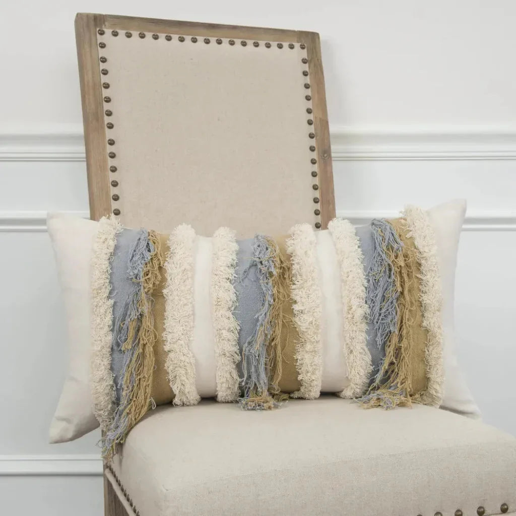 Mia Boho Lumbar Pillow For Chair - LOOMLAN - LOOMLAN - Throw Pillows