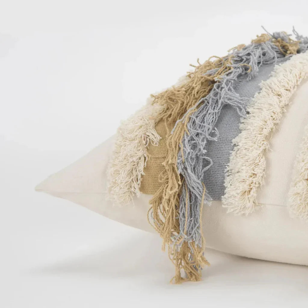 Mia Boho Lumbar Pillow For Chair - LOOMLAN - LOOMLAN - Throw Pillows