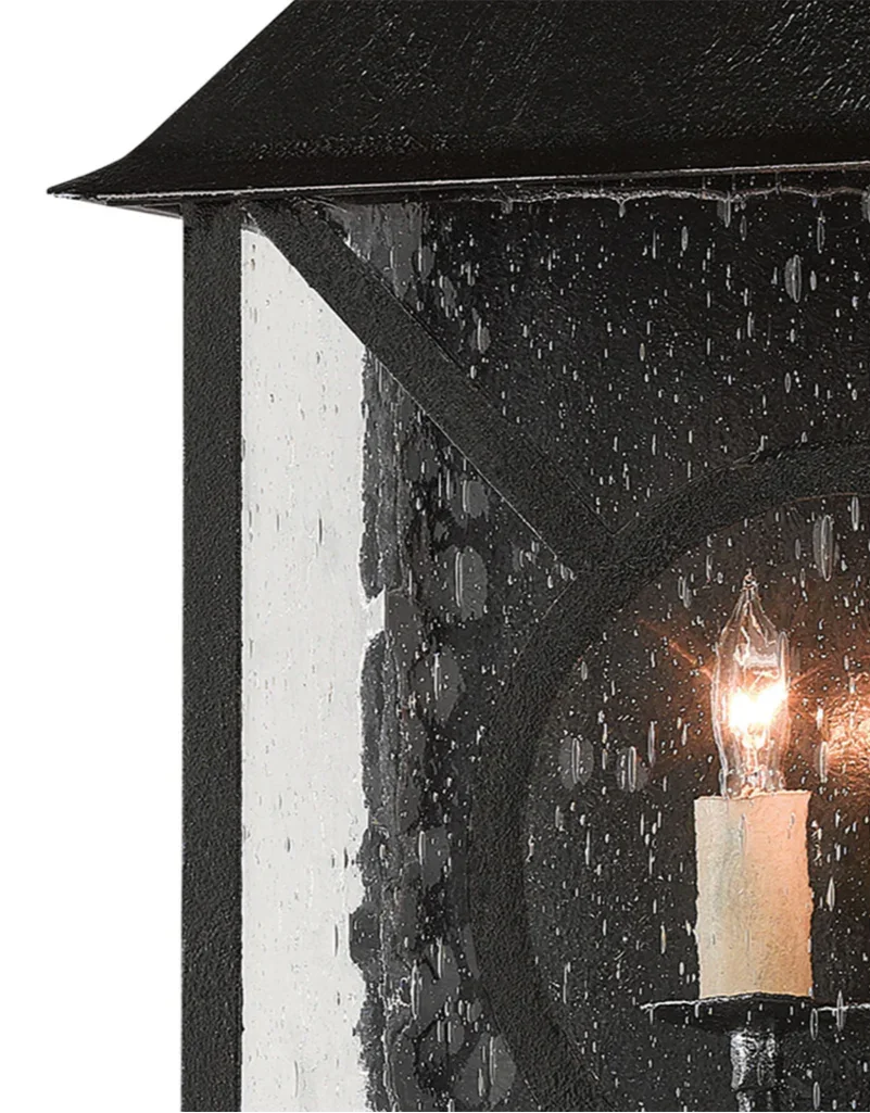 Midnight Ripley Large Outdoor Wall Sconce - LOOMLAN - Currey & Co - Wall Sconces