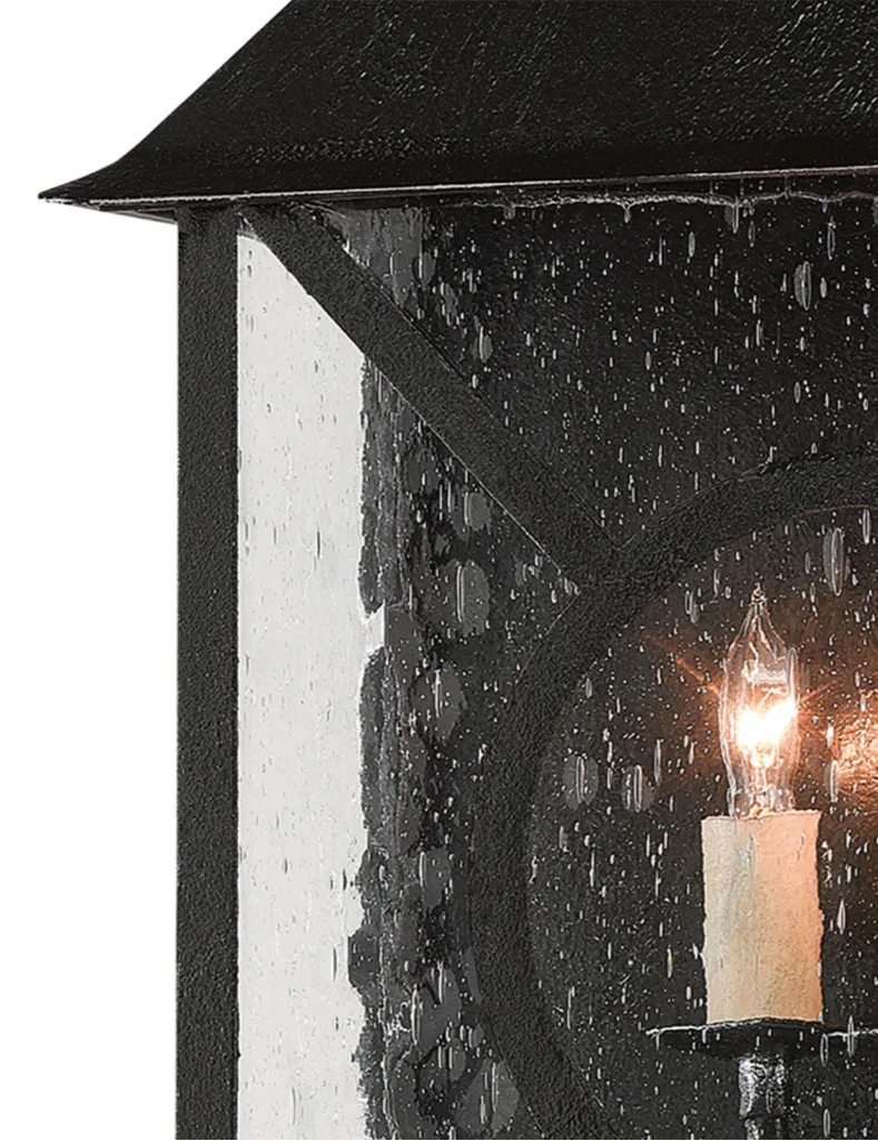 Midnight Ripley Medium Outdoor Wall Sconce - LOOMLAN - Currey & Co - Wall Sconces