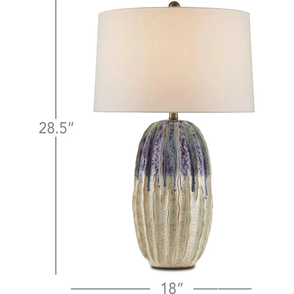 Milk Purple Montmartre Table Lamp - LOOMLAN - Currey & Co - Table Lamps