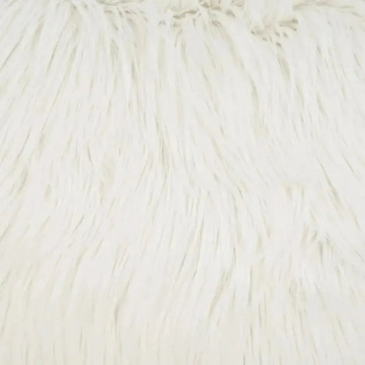Minelli Faux Fur White Large Throw Pillow Insert - LOOMLAN - D.V. Kap - Throw Pillows