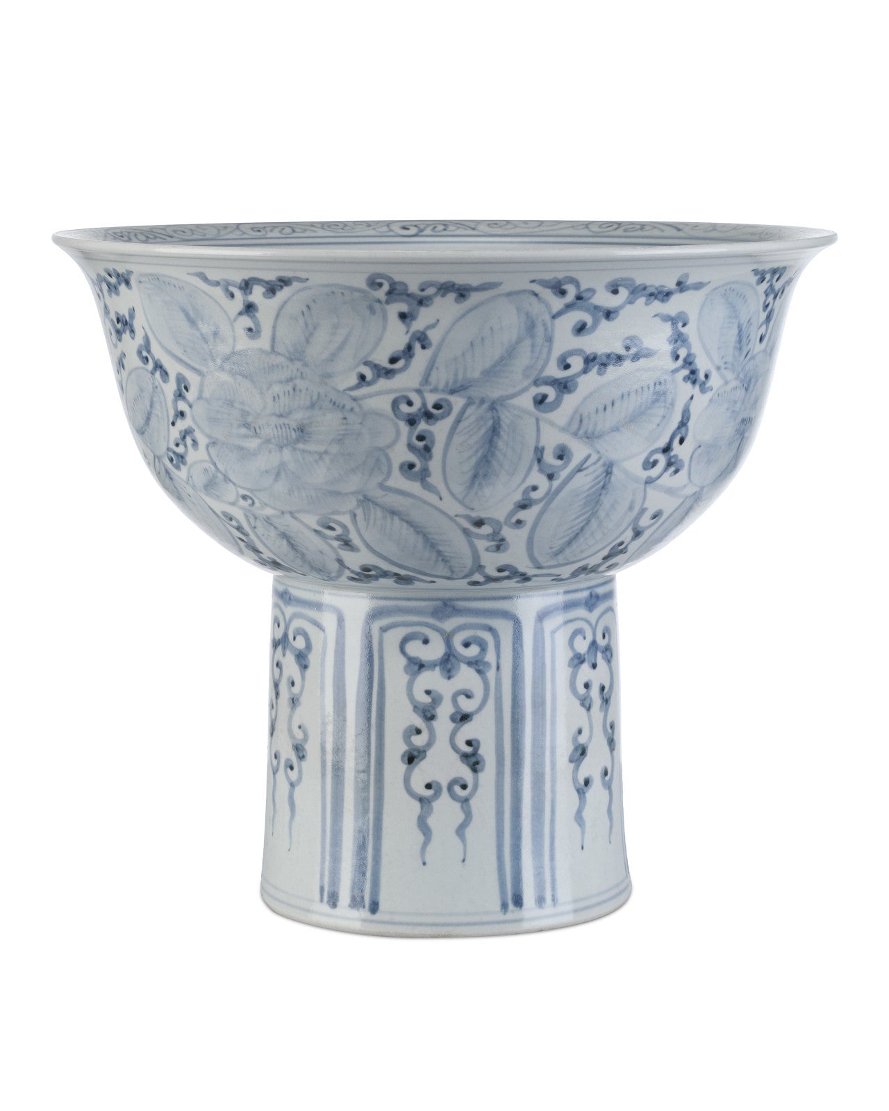 Ming Offering Porcelain Pedestal Bowl